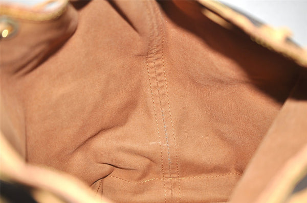 Authentic Louis Vuitton Monogram Noe Shoulder Drawstring Bag M42224 LV 3209K