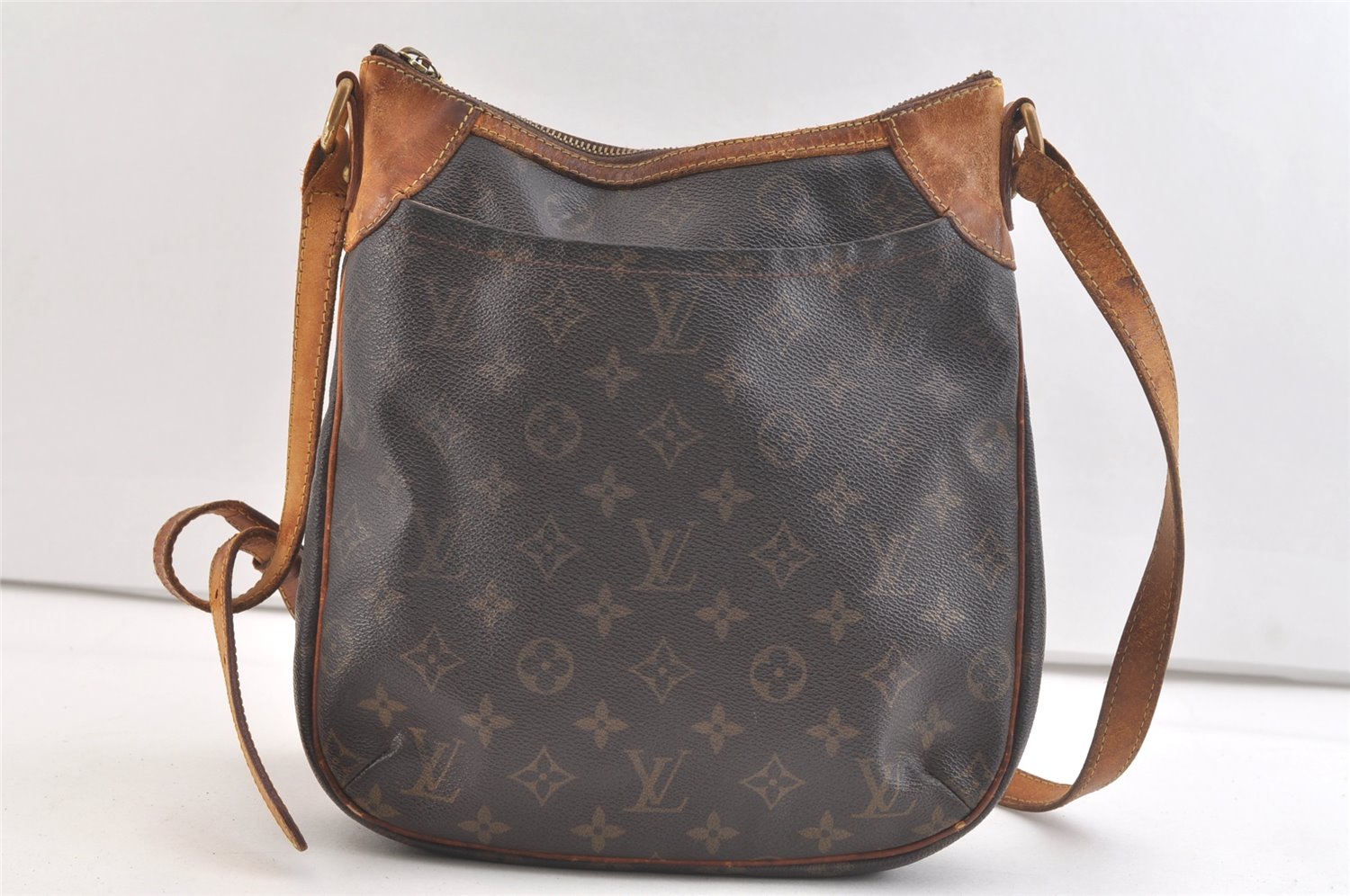 Authentic Louis Vuitton Monogram Odeon PM Shoulder Cross Bag M56390 Junk 3210K