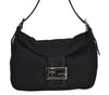 Authentic FENDI Vintage Shoulder Hand Bag Purse Jersey Leather Black Junk 3212J