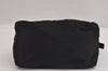 Authentic FENDI Vintage Shoulder Hand Bag Purse Jersey Leather Black Junk 3212J