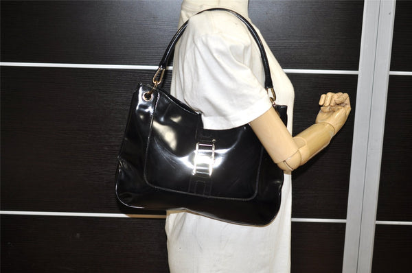 Authentic GUCCI Vintage Shoulder Hand Bag Leather 0014149 Black 3212K