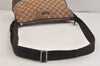 Authentic GUCCI Shoulder Cross Body Bag GG Canvas Leather 114273 Brown 3213K