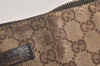 Authentic GUCCI Shoulder Cross Body Bag GG Canvas Leather 114273 Brown 3213K