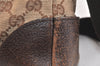 Authentic GUCCI Shoulder Cross Body Bag GG Canvas Leather 114273 Brown 3213K