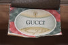 Authentic GUCCI Web Sherry Line Hand Boston Bag GG PVC Leather Brown 3214K