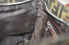 Authentic FENDI Zucca Shoulder Tote Bag Nylon Leather Purse Brown 3215I