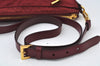 Authentic PRADA Nylon Leather Shoulder Cross Body Bag Red 3215J