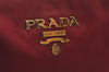 Authentic PRADA Nylon Leather Shoulder Cross Body Bag Red 3215J