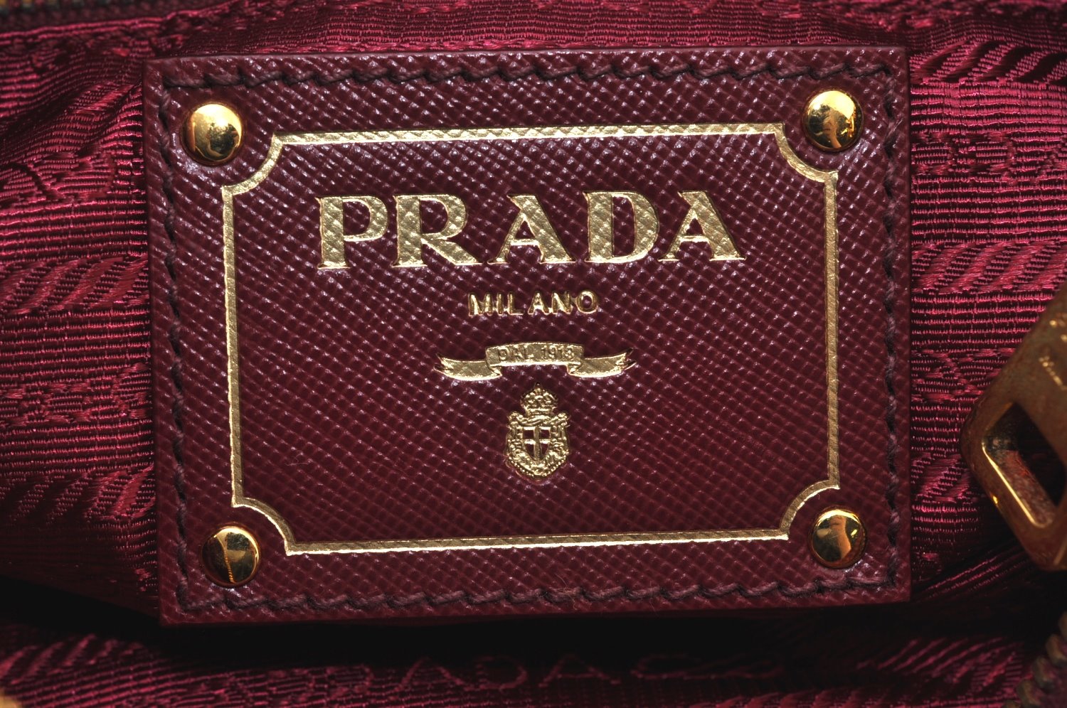 Authentic PRADA Nylon Leather Shoulder Cross Body Bag Red 3215J
