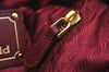 Authentic PRADA Nylon Leather Shoulder Cross Body Bag Red 3215J