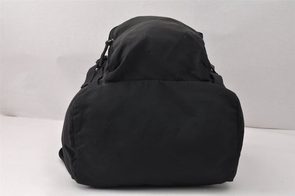 Authentic PRADA Vintage Nylon Tessuto Drawstring Backpack Black Junk 3215K