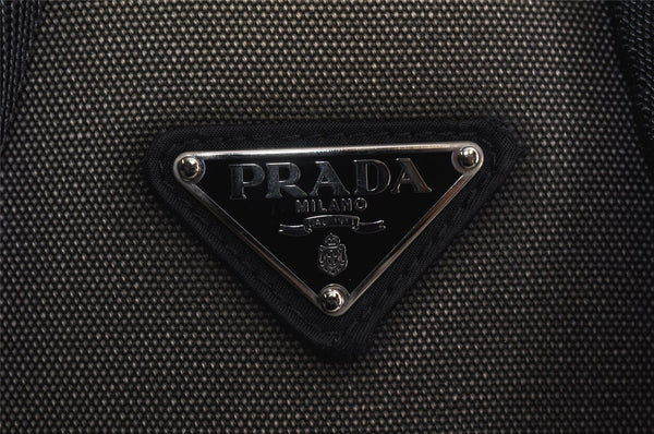 Authentic PRADA Vintage Nylon Tessuto Drawstring Backpack Black Junk 3215K