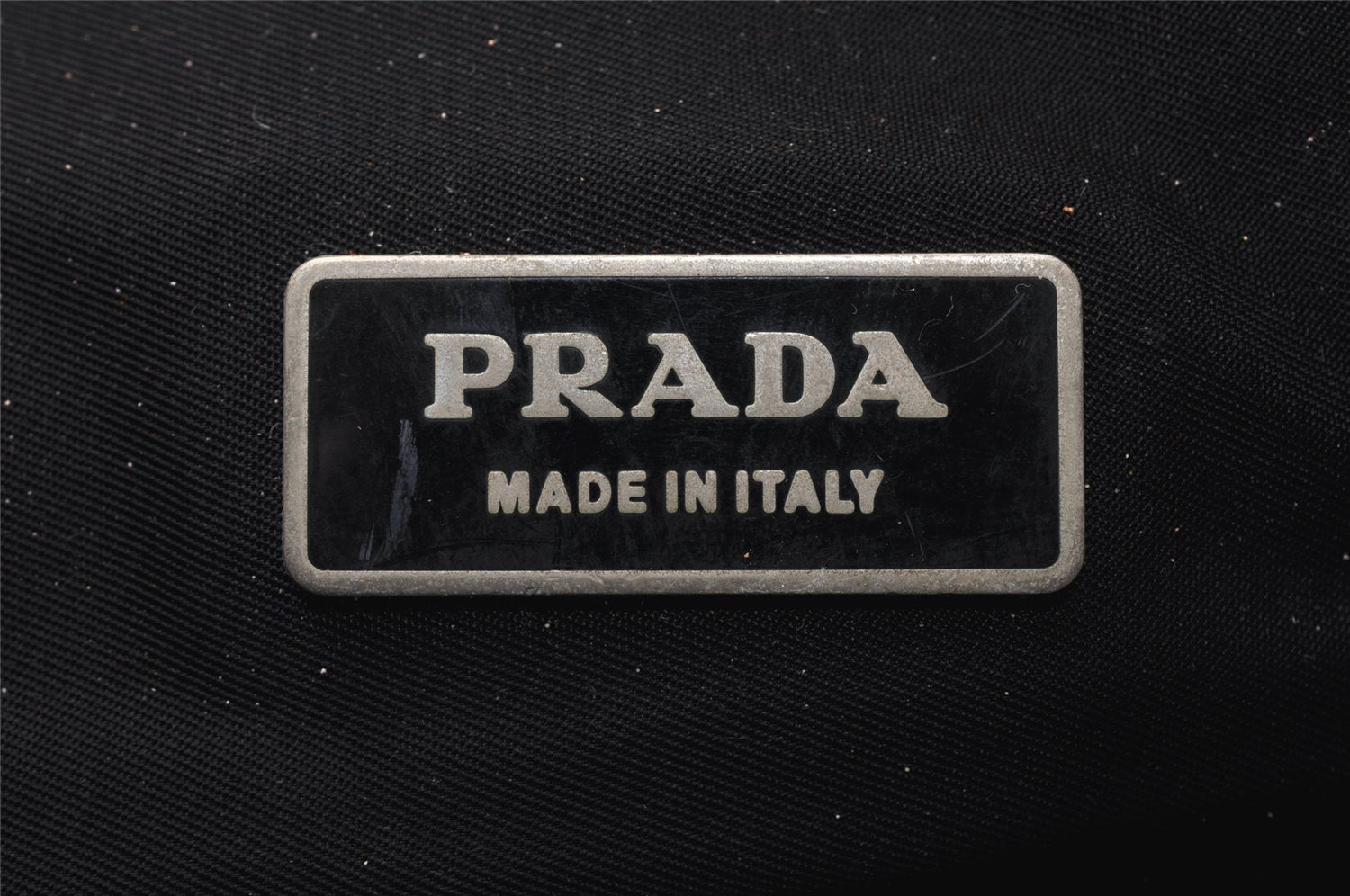 Authentic PRADA Vintage Nylon Tessuto Drawstring Backpack Black Junk 3215K