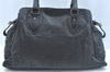 Authentic FENDI Etniko Vintage Shoulder Hand Tote Bag Leather Black 3216I