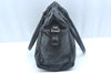 Authentic FENDI Etniko Vintage Shoulder Hand Tote Bag Leather Black 3216I