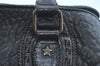 Authentic FENDI Etniko Vintage Shoulder Hand Tote Bag Leather Black 3216I