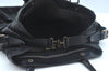 Authentic FENDI Etniko Vintage Shoulder Hand Tote Bag Leather Black 3216I