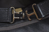 Authentic FENDI Etniko Vintage Shoulder Hand Tote Bag Leather Black 3216I