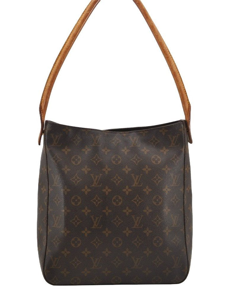 Authentic Louis Vuitton Monogram Looping GM Shoulder Bag M51145 LV 3217J