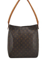 Authentic Louis Vuitton Monogram Looping GM Shoulder Bag M51145 LV 3217J