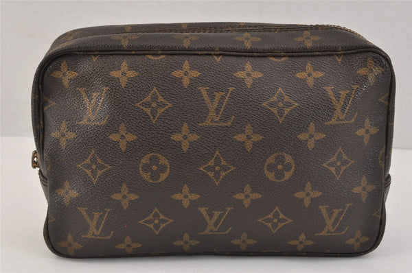 Auth Louis Vuitton Monogram Trousse Toilette 23 Clutch Bag M47524 Junk 3218K