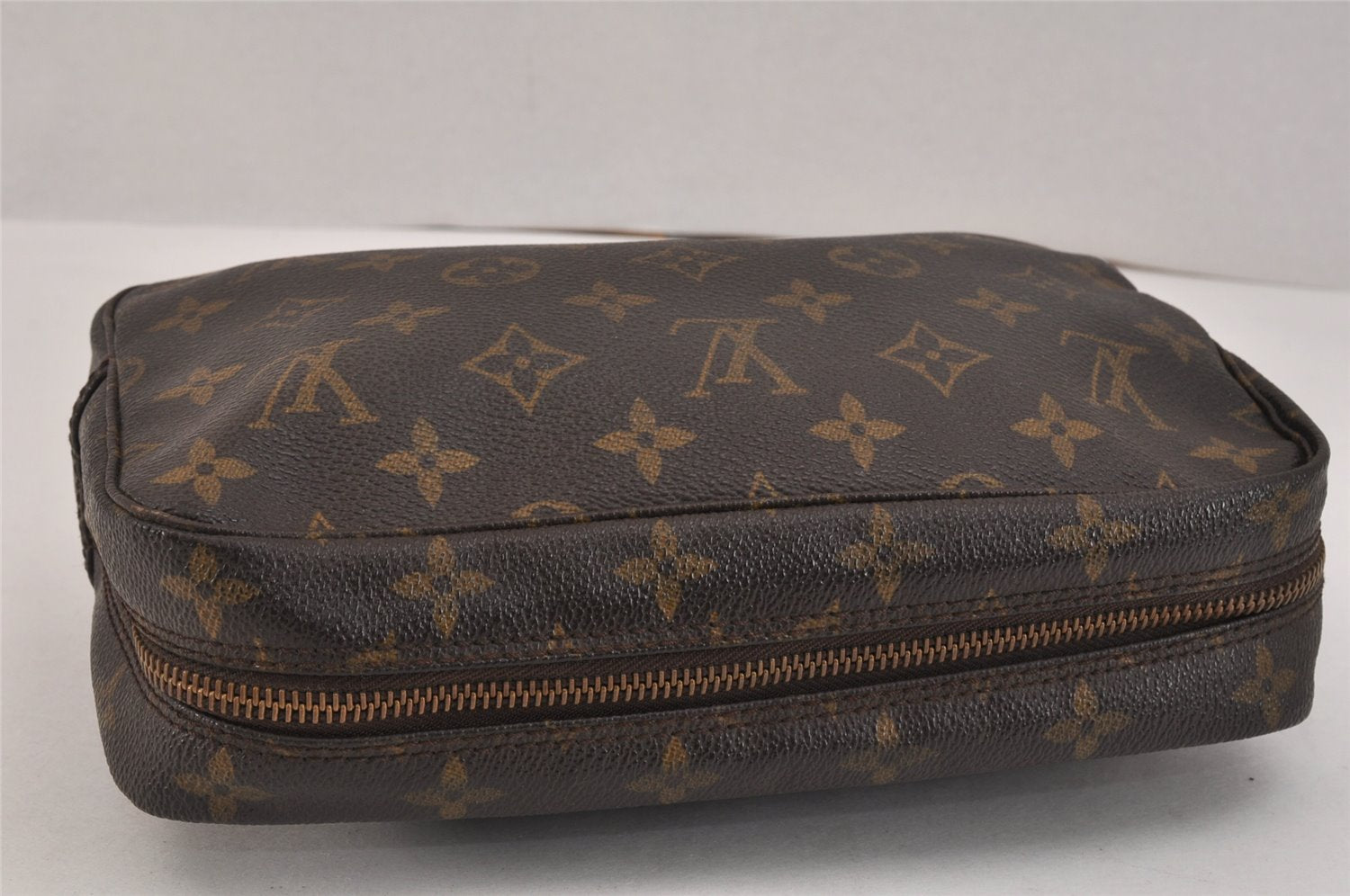 Auth Louis Vuitton Monogram Trousse Toilette 23 Clutch Bag M47524 Junk 3218K