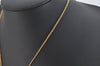 Auth Louis Vuitton Essential V Necklace Pendant Gold Tone M661083 LV 3219K