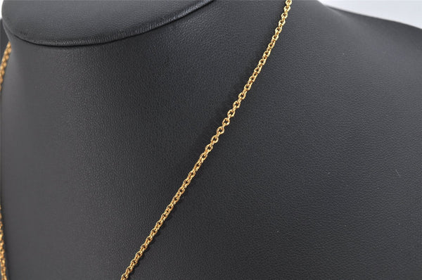 Auth Louis Vuitton Essential V Necklace Pendant Gold Tone M661083 LV 3219K