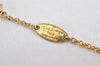 Auth Louis Vuitton Essential V Necklace Pendant Gold Tone M661083 LV 3219K