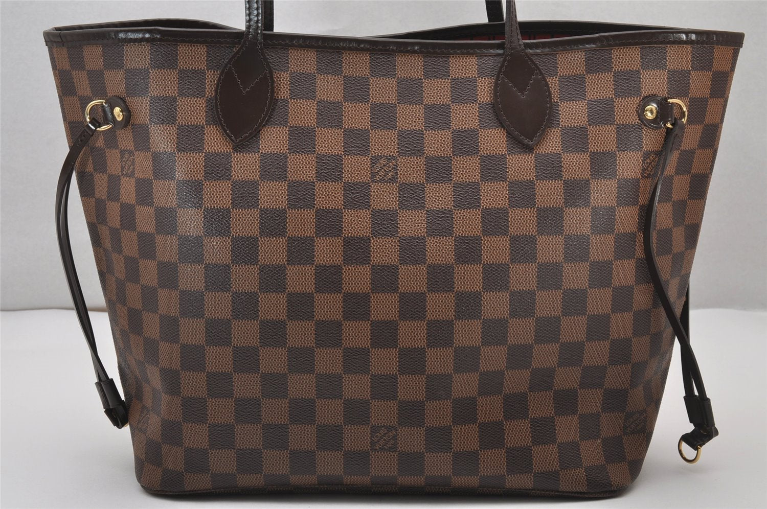 Authentic Louis Vuitton Damier Neverfull MM Shoulder Tote Bag N51105 LV 3220J