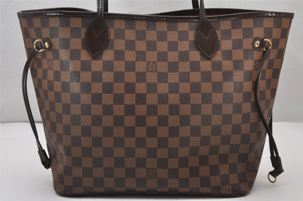 Authentic Louis Vuitton Damier Neverfull MM Shoulder Tote Bag N51105 LV 3220J