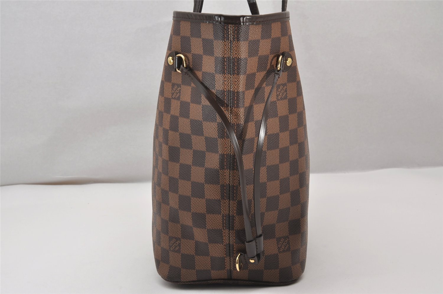 Authentic Louis Vuitton Damier Neverfull MM Shoulder Tote Bag N51105 LV 3220J