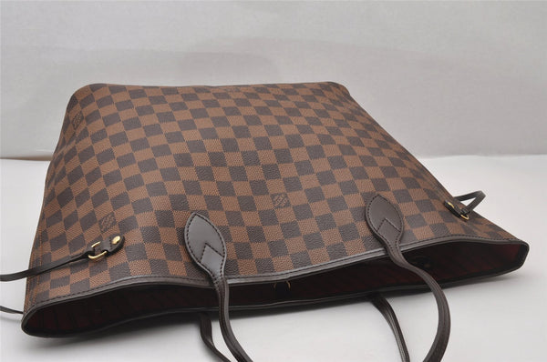 Authentic Louis Vuitton Damier Neverfull MM Shoulder Tote Bag N51105 LV 3220J