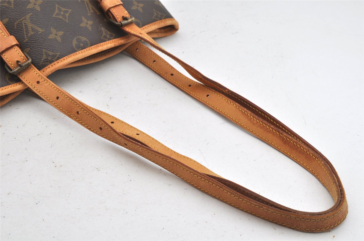 Authentic Louis Vuitton Monogram Bucket GM Shoulder Bag Old Model LV Junk 3220K