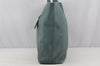 Authentic PRADA Vintage Leather 2Way Shoulder Tote Bag Blue 3221J