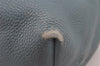 Authentic PRADA Vintage Leather 2Way Shoulder Tote Bag Blue 3221J