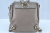 Authentic Chloe Faye Small 2Way Shoulder Backpack Leather Suede Beige 3223I