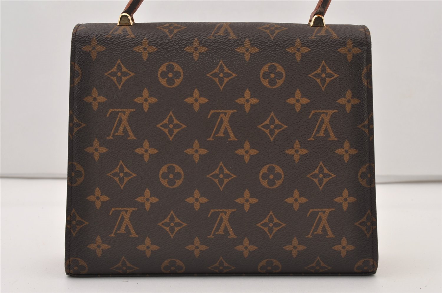 Authentic Louis Vuitton Monogram Malesherbes Hand Bag Purse M51379 LV 3223J