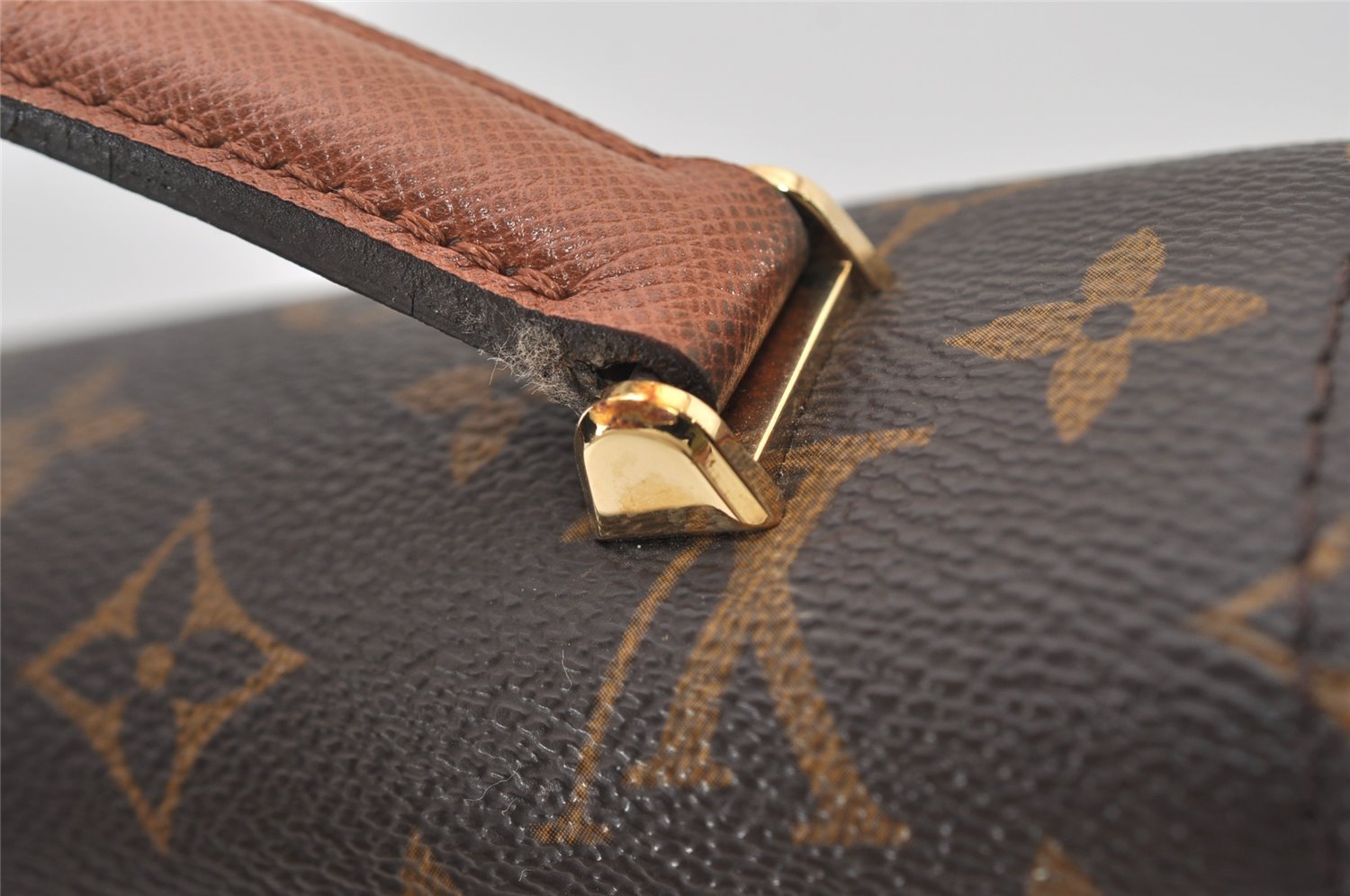 Authentic Louis Vuitton Monogram Malesherbes Hand Bag Purse M51379 LV 3223J