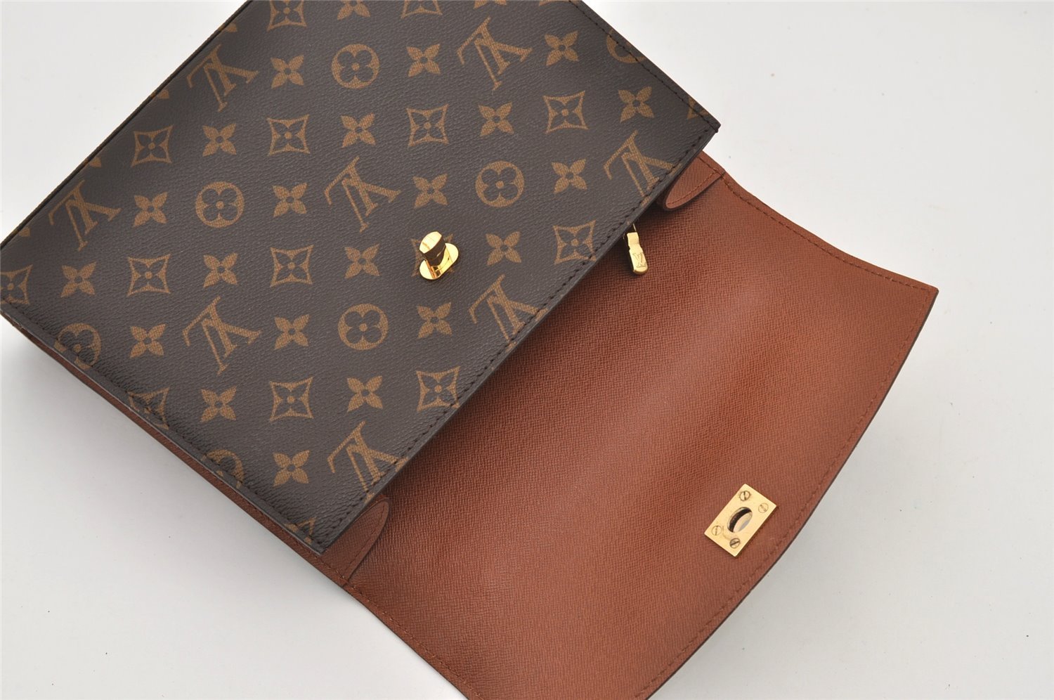 Authentic Louis Vuitton Monogram Malesherbes Hand Bag Purse M51379 LV 3223J