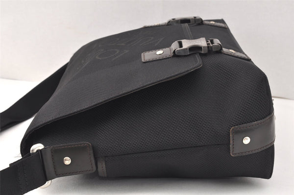 Authentic Louis Vuitton Damier Geant Loup Shoulder Cross Bag M93079 Black 3223K