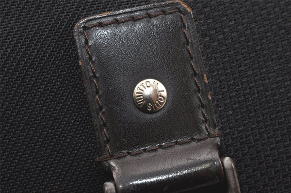 Authentic Louis Vuitton Damier Geant Loup Shoulder Cross Bag M93079 Black 3223K