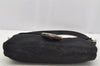 Authentic FENDI Mamma Baguette Shoulder Hand Bag Jersey Leather Black Junk 3225J