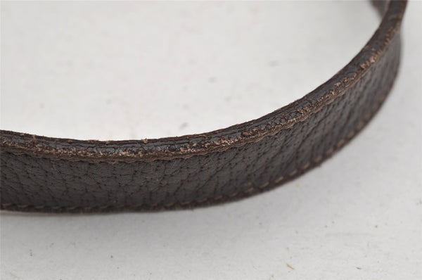 Authentic GUCCI Abbey Shoulder Tote Bag GG Canvas Leather 141470 Brown 3226I