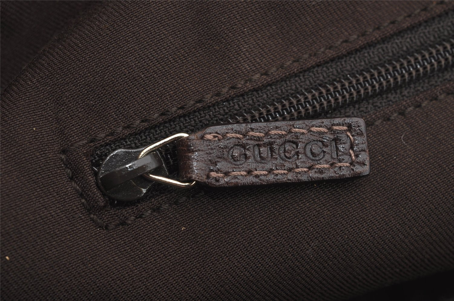 Authentic GUCCI Abbey Shoulder Tote Bag GG Canvas Leather 141470 Brown 3226I