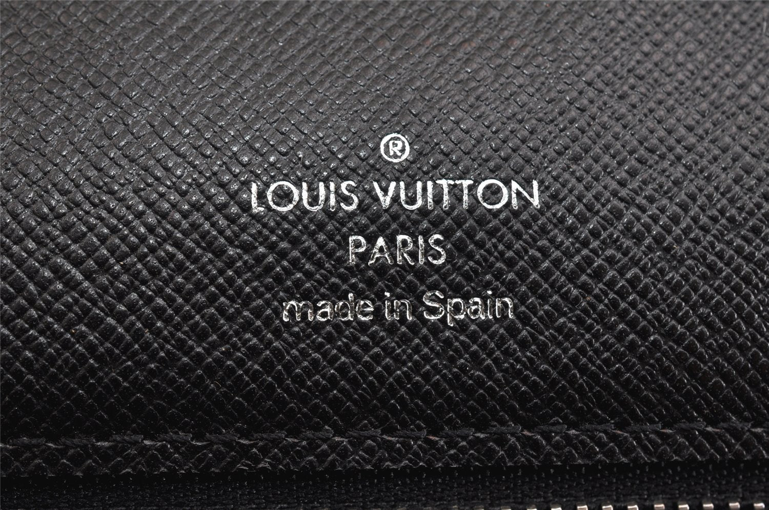 Authentic Louis Vuitton Taiga Selenga Clutch Hand Bag Black M30782 LV 3228K