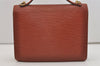 Authentic Louis Vuitton Epi Monceau 2Way Shoulder Hand Bag Brown M52123 LV 3229J