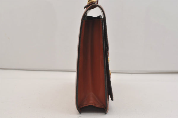 Authentic Louis Vuitton Epi Monceau 2Way Shoulder Hand Bag Brown M52123 LV 3229J