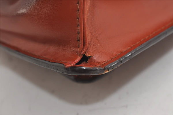 Authentic Louis Vuitton Epi Monceau 2Way Shoulder Hand Bag Brown M52123 LV 3229J