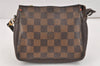 Authentic Louis Vuitton Damier Trousse Makeup Hand Bag Pouch N51982 LV 3229K